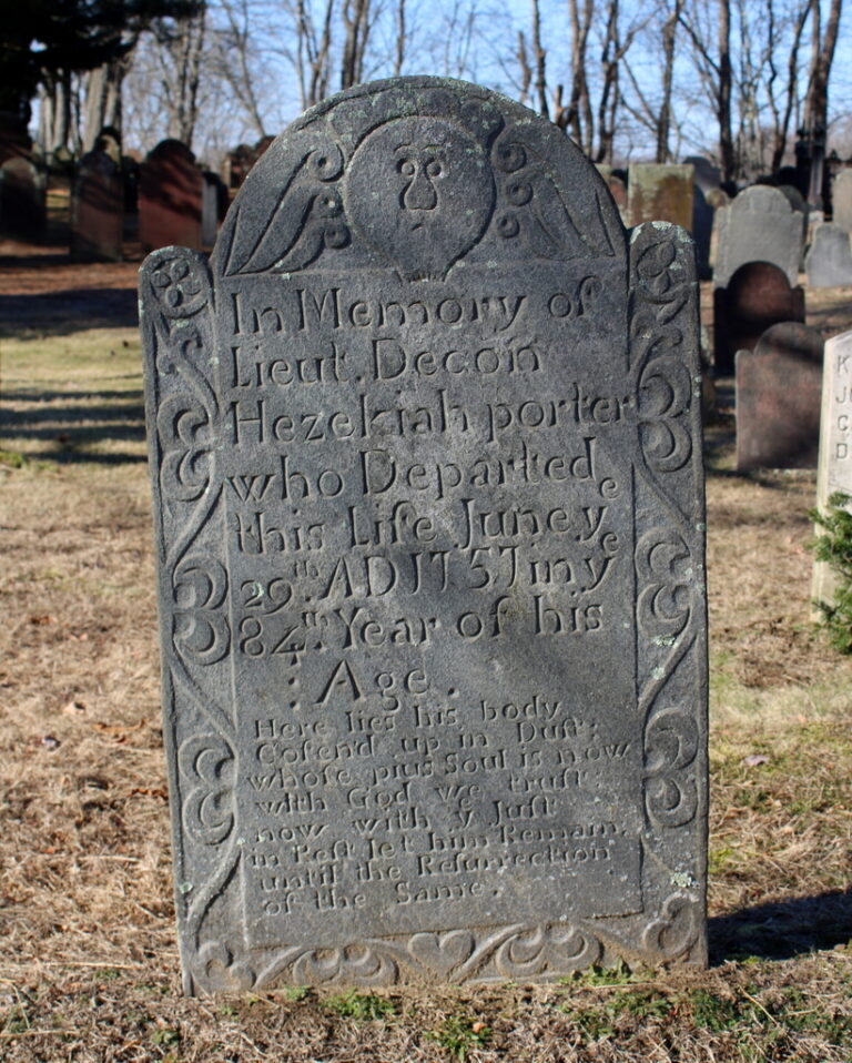 Hezekiah Porter 1757 Gravestones Of New England